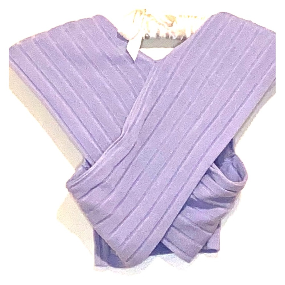 Lilac crossover crop top